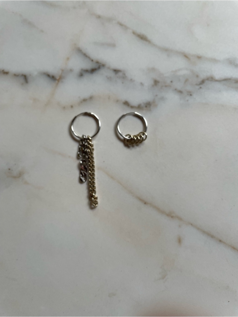Asymmetrical earrings